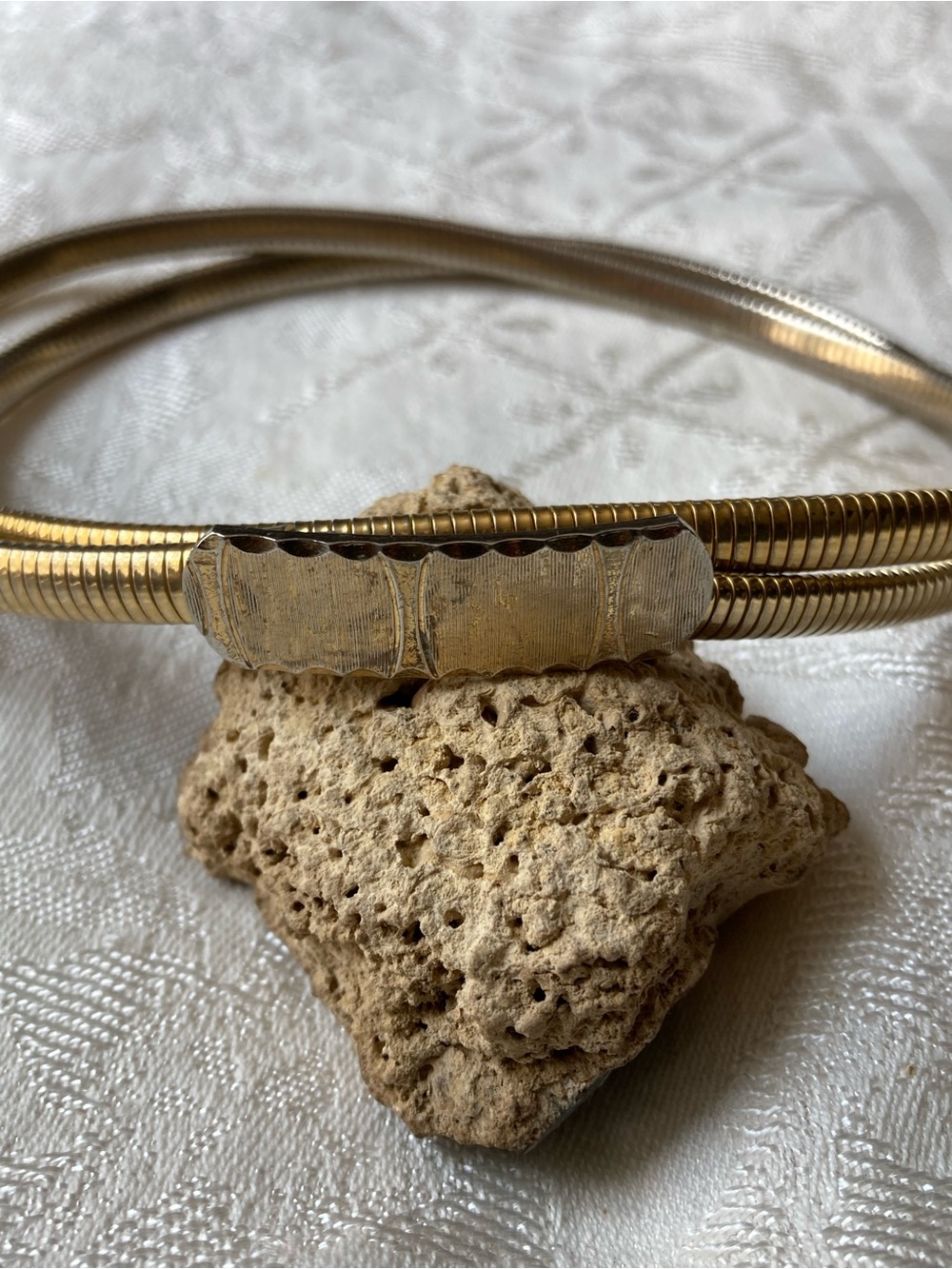 Boho Vintage Gold Snake Chain Belt Made in USA